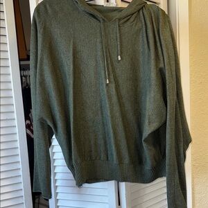 Olive Green Women's Sweater Hoodie